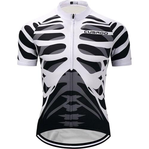 2022 New i2022 skull Cycling Jersey Mtb Uniform Mens Bicycle Clothing Quick Dry Bike Clothes Wear Short Maillot Roupa Ropa De Ci