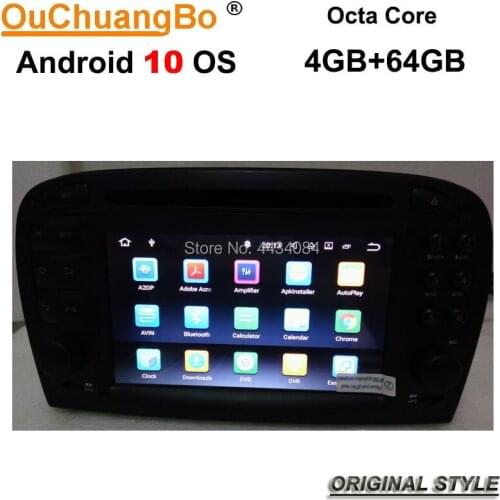 Ouchuangbo PX5 audio gps radio stereo android 10 system for MB Benz SL R230 2001-2004.6 with navi wifi octa 8 Core 4GB+64GB