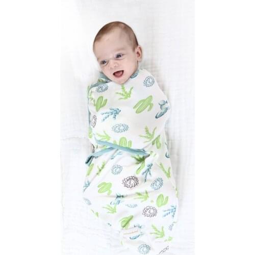 Spring Summer Baby Swaddle Wrap Anti-Startle Cotton Sleeping Bag For Newborns Thin Baby Bag Quilt 0-6M Baby Sleeping Bag Swaddle