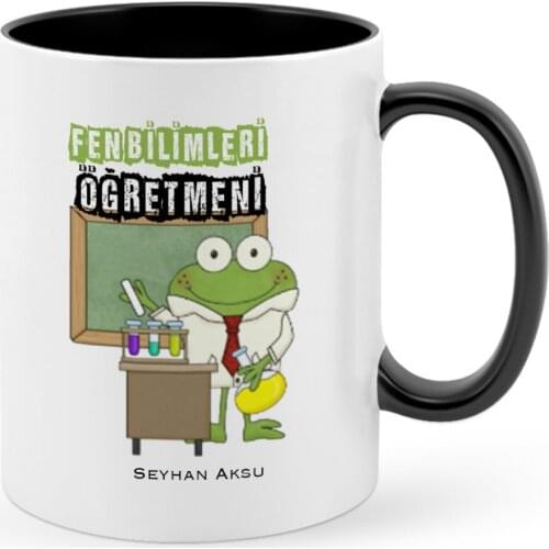 Personalized Science Teacher Black Mug Cup-2