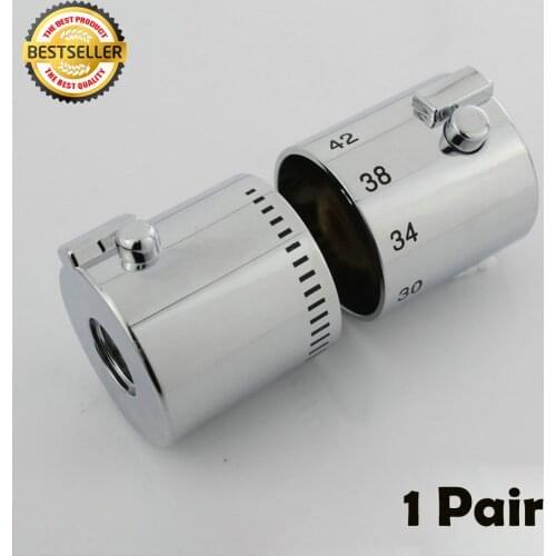 1 Pair Shower Temperature Control Handle Knob Chrome Thermostatic Handle for Hme Bathroom Taps Hardware Tools