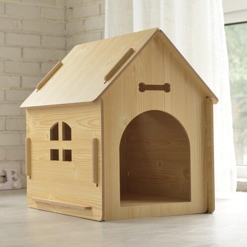 Pet Dog House Removable Detachable Easy To Install And Clean Cat Litter Log House Dog Cage Indoor Outdoor Available Pet Supplies