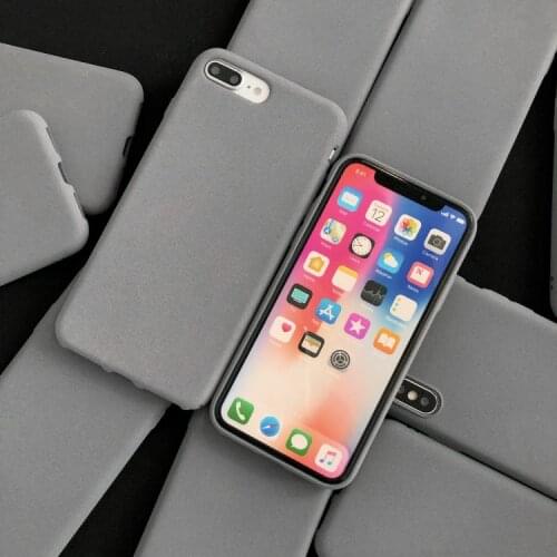 Gray Matte Phone Case For iphone 12 11 Pro XS Max XR X 8 7 6S 6 Plus SE 2020 Silicone Cases Solid Color Soft TPU Back Cover