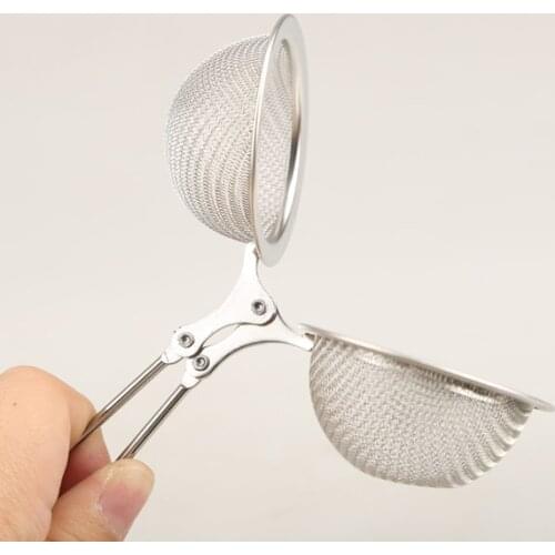 Mesh Tea Strainer Stainless Steel Tea Infuser Reusable Metal Tea Bag Filter Loose Leaf Green Tea Strainer for Mug Teapot Teaware