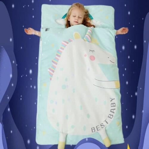 0-2 years 120*70 cm sleepsack baby girl sleeping gowns sleep sack swaddle fall winter thickened kick-proof cotton sleeping bag