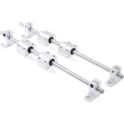 Carbon Steel SCS8UU 8mm 300mm Linear Rail Shaft With SK8 SCS8UU Guide Support Bearing Slip Motor For DIY CNC Routers