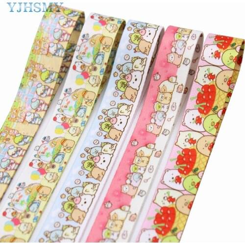 Double-Sided Cute Cartoon Phone Rope Ribbon,Bow Hat,3/4"(20MM) 10Yards Costume Party DIY Decoration Materials M-21226-168