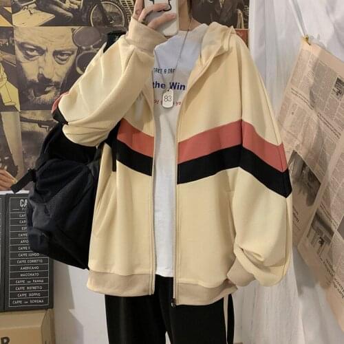 Spring and Autumn Mens New Couple Clothes Ins Tide Casual Comfortable Sportswear Men and Women Wear Fashionable Cardigan Jacket