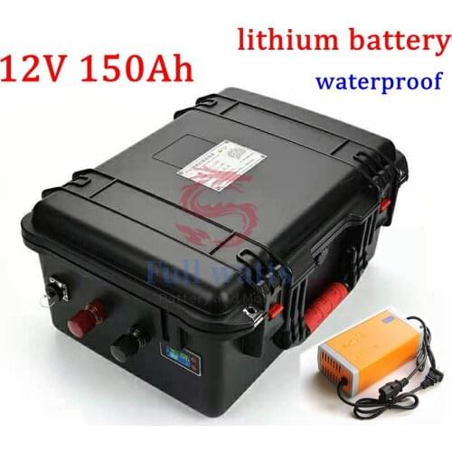 Lifepo4 12V 150ah battery pack 12v lifepo4 150AH waterproof lithium battery pack Iron phosphate for boat motor,inverter