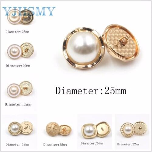 YJHSMY A-181204-447,10pcs/Lot 18/22/25mm,High quality classic fashion metal buttons clothing accessories DIY handmade materials