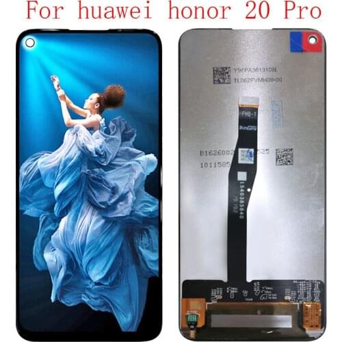 For Huawei Honor 20 Pro LCD touch screen with border Honor 20 Pro LCD screen original display replacement YAL-AL10 YAL-L41