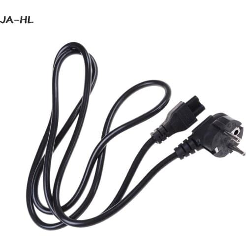 1.5Meter C13 IEC Kettle to European 2 pin Round AC EU Plug Power Cable Lead Cord PC