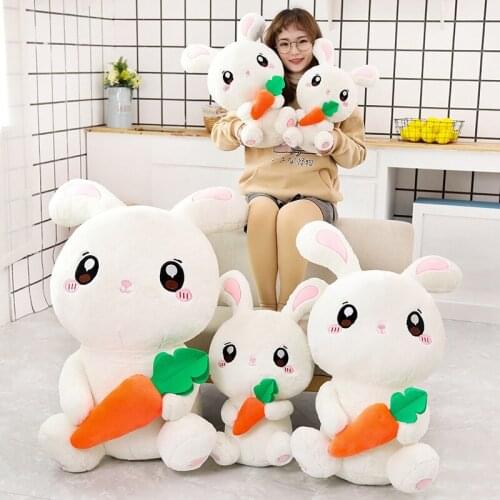 1pc 40-65cm Cute Big Long Ears Rabbit Plush Animals Toys Stuffed Bunny Rabbit Soft Toys Baby Kids Sleep Toys Birthday Gifts