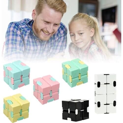1Pcs Children Adult Decompression Toy Infinity Magic Cube Puzzle Toys Relieve Stress Funny Hand Game Four Corner Maze Toys ABS