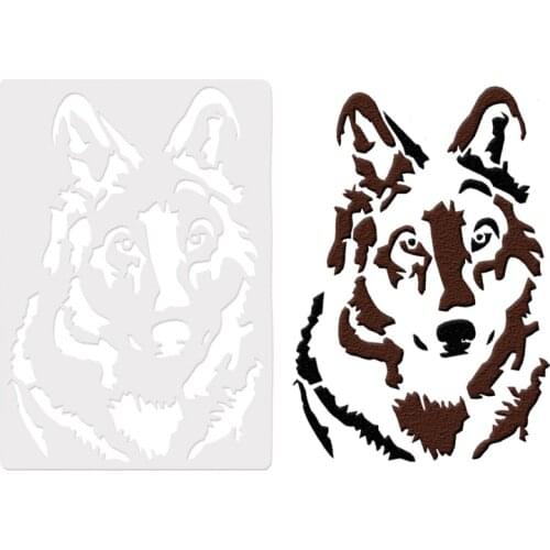 18*26 Wlof Layering Stencils Painting template graffiti hand copied board hollowed out photo album graphic spray painting tool