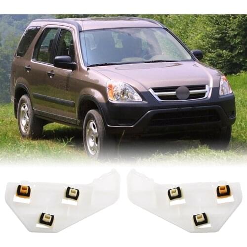 2Pcs Plastic Car Front Bumper Bracket Retainer Beam Mount Holder Support for Honda CRV CR-V 2002 2003 2004 2005 2006