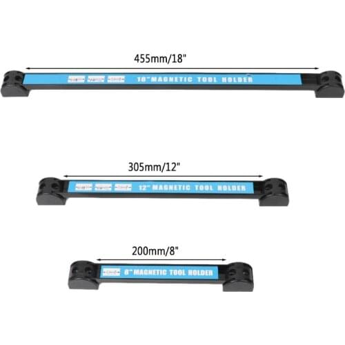 2020 High Quality 8" 12" 18" Magnetic Tool Holder Bar Organizer Storage Rack Knife Wrench Pliers Drop Ship