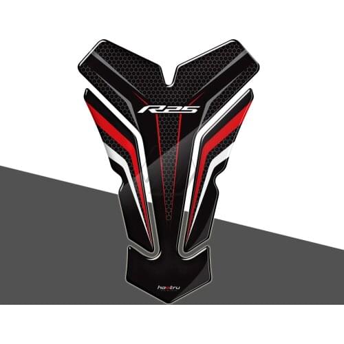3D Resin Motorcycle Tank Pad Protector Sticker Case for Yamaha YZF-R25 R25 Tankpad