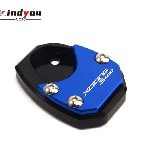 5 color For KYMCO XCITING 400 S400 XCITINGS400 2017 2018 2019 Motorcycle CNC Aluminum Kickstand Side Stand Extension Enlarger