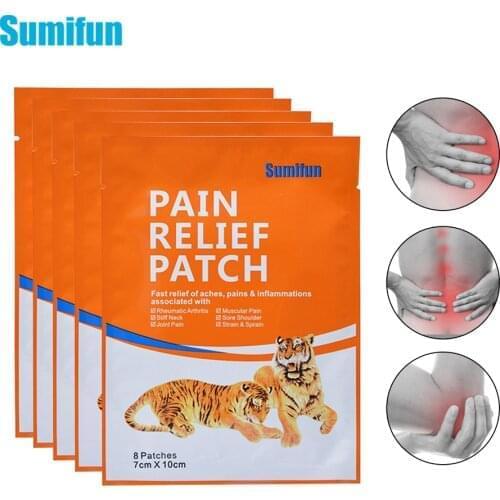 Sumifun 8 Pcs Lumbar Spine Medical Plaster Pain Relief Patch Fast Relief Of Aches Pains Inflammations Plaster Health Care K01301