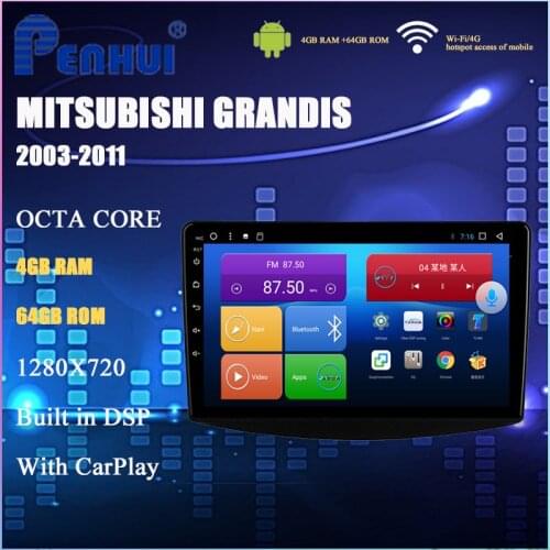 Android Car DVD For Mitsubishi Grandis (2003-2011) Car Radio Multimedia Video Player Navigation GPS Android 10.0