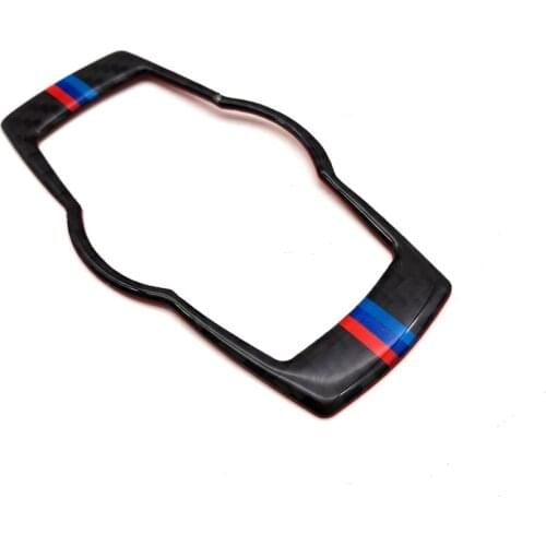 Car Styling Carbon Fiber Interior Headlight Switch Cover Trim Sticker For BMW 3 Series E90 E92 E93 2008-2012