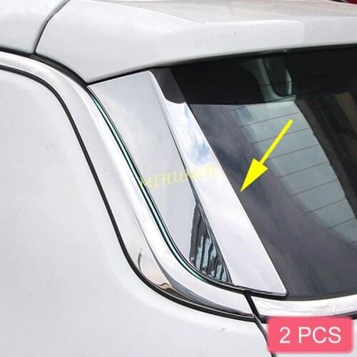 For Jeep Compass 2017-2022 Chrome Rear Tail Trunk Wing Molding Cover Trim