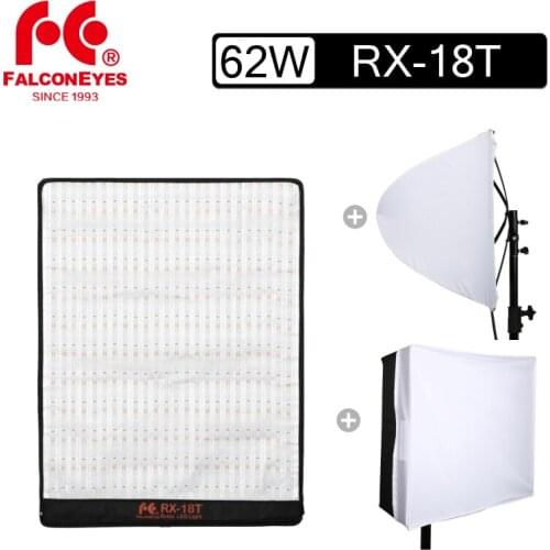 Falcon Eyes RX-18T Portable Flexible LED Photo Light 62W 5600K Waterproof with Diffuser For Camera Video Photo