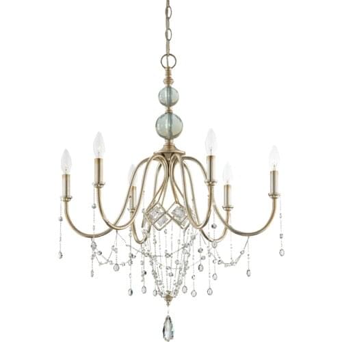 French crystal candlestick luxury chandeliers lights European Princess bedroom living room dining luster hanging lamps fixtures