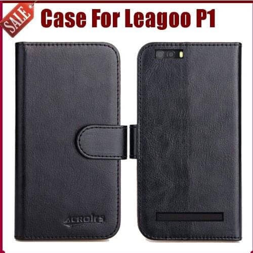 Hot Sale! Leagoo P1 Case New Arrival 6 Colors High Quality Flip Leather Protective Phone Cover For Leagoo P1 Case
