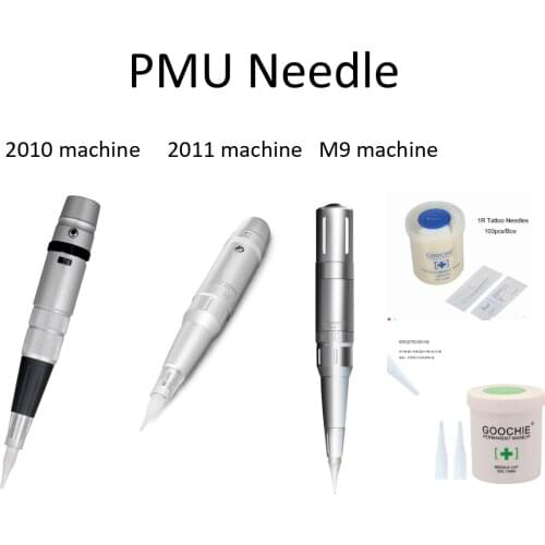 Goochie 2011 2010 M9 PMU Permanent Makeup Machine 1RL 3RL 5RL 5F Tattoo Needle