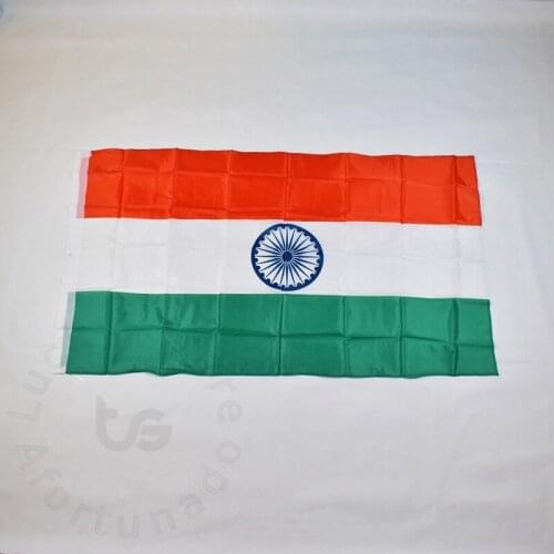 India 90*150cm Indian flag Banner Hanging National flag for meet,Parade,party.Hanging,decoration