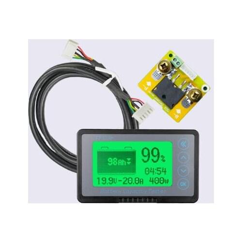 10V-100V 50A 100A 350A 500A Battery Capacity Indicator Voltage Monitor Tester With TTL232 For LiFePo4 Lead-acid Lithium Battery