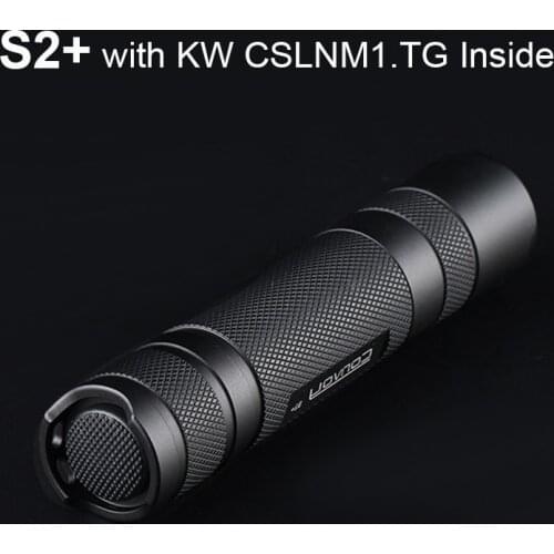 Convoy S2 Plus with KW CSLNM1.TG Led Flashlight Torch Flash Light 18650 Powerful Linterna Long Range Camping Portable Lantern