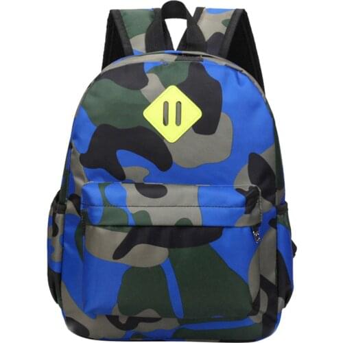 Hot Sale Camouflage Printing Childrens Bag Personality Backpacks Primary Kids Bags Kindergarten Baby Mini School Bag Escolar