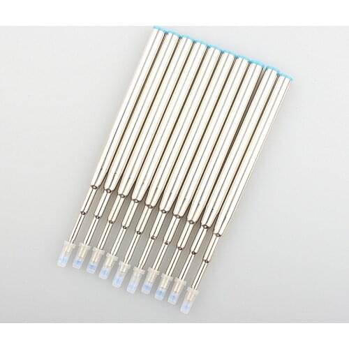 Metal Ballpoint pen refills. Office school stationery gifts pen choose Blue black refills pen sale 10pc