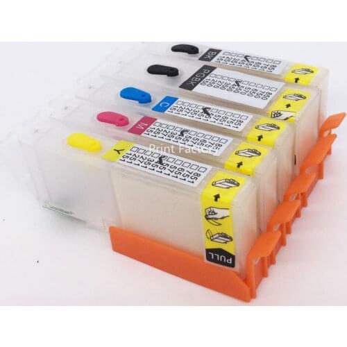 PGI-150 CLI-151/PGI150 CLI151 Refillable Cartridge With Permanent Chip For Canon PIXMA IP7210 MG5410 MX921 MX721 5 Color