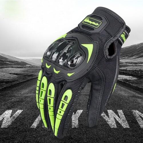 Motorcycle Full Finger Touch Screen Gloves Racing Motorbike Breathable Mesh Fabric Cycling Moto Luvas Guantes