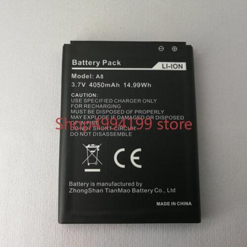 New Mobile phone battery AGM A8 battery 4050mAh High-quality Three mobile phone accessories Long standby time