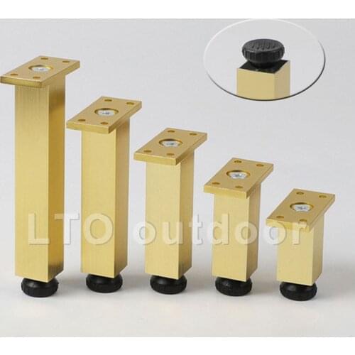2/4PCS Adjustable Furniture Leg Aluminum Furniture Feet For TV Stand Cabinet Sofa Beds Furniture Legs, With Screws