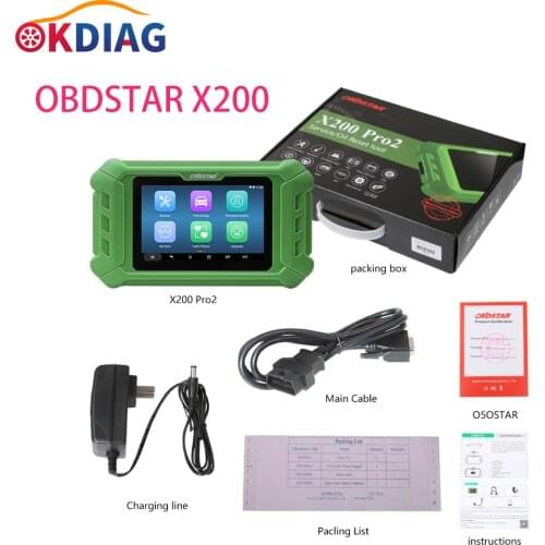 OBDSTAR X200 Pro2 Oil Reset Tool Support Car Maintenance to Year 2020