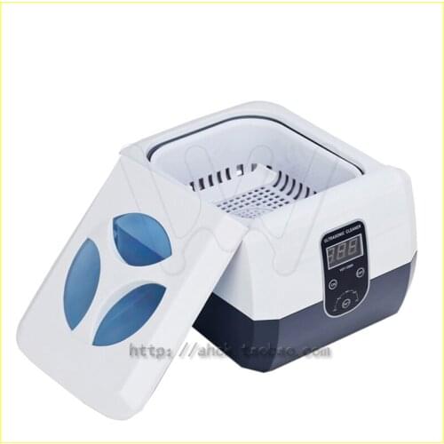 Dental Ultrasonic Cleaner Cleaning Machine Stainless Steel Portable Dental Jewelry Watch Cleanser Machine Digital Display