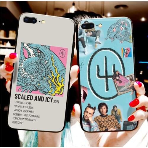 Twenty Øne Piløts Scaled And Icy black phone case For iPhone 11 12 Pro XS MAX XR X 7 8 6Plus SE 2021 Silicone Phone Cover Bag
