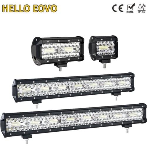 HELLO EOVO 4 - 32 inch LED Bar LED Work Light Bar Driving Offroad Boat Car Tractor Truck 4x4 SUV ATV Without Wiring Kits