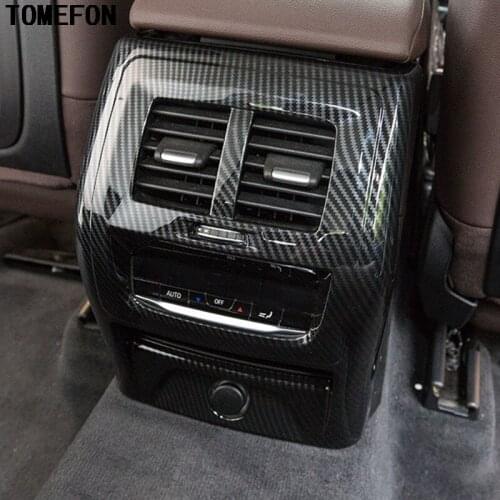 TOMEFON For BMW X3 G01 G08 2018 LHD ABS Armrest Box Rear Air Condition Vent Outlet Cover Trim Car Interior Styling Accessories