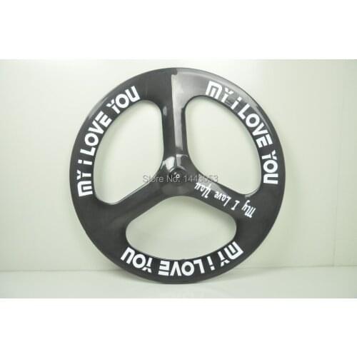 DIY carbon front/rear wheel, T700C 3 spoke wheel,new design clincher wheel with free shipping