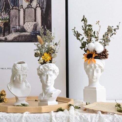 Nordic Vintage Vase Decoration Home Design Creative Luxury Modern Art Vase Aesthetic Room Decor Jarrones Home Decor BC50HP