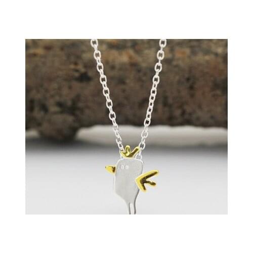 REETI 925 Sterling Silver Cute chicks Necklaces & Pendants For Women High Quality Sterling-silver-jewelry