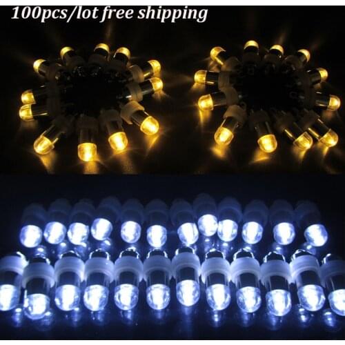 100 Pcs Lot Led Ball Lamps Waterproof Balloon Lights for Paper Lantern Party Wedding Centerpieces Decoration Vases High Quality