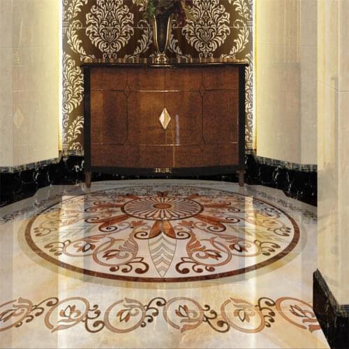 Home decoration floor 3D Wallpaper floor pattern marble 3D Floor art murals For Living room Bathroom Waterproof PVC 3d Flooring